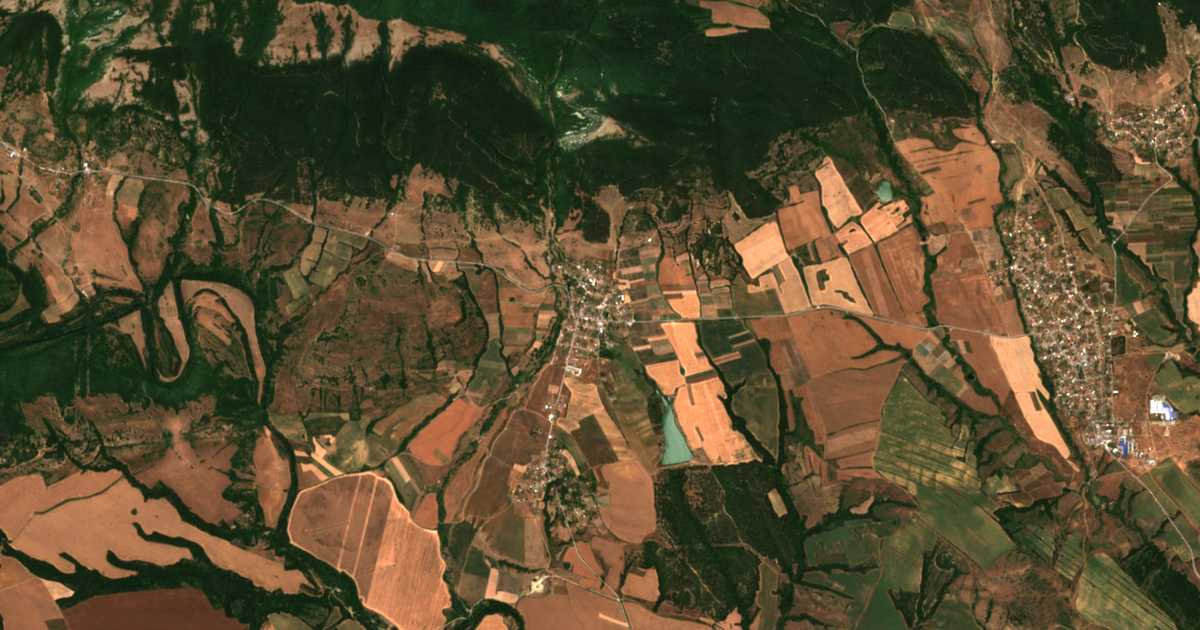 Carte satellite de Saedinenie