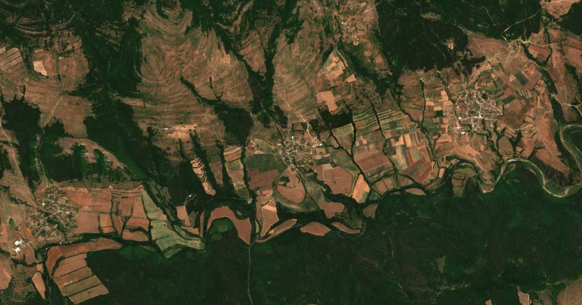 Carte satellite de Velislav