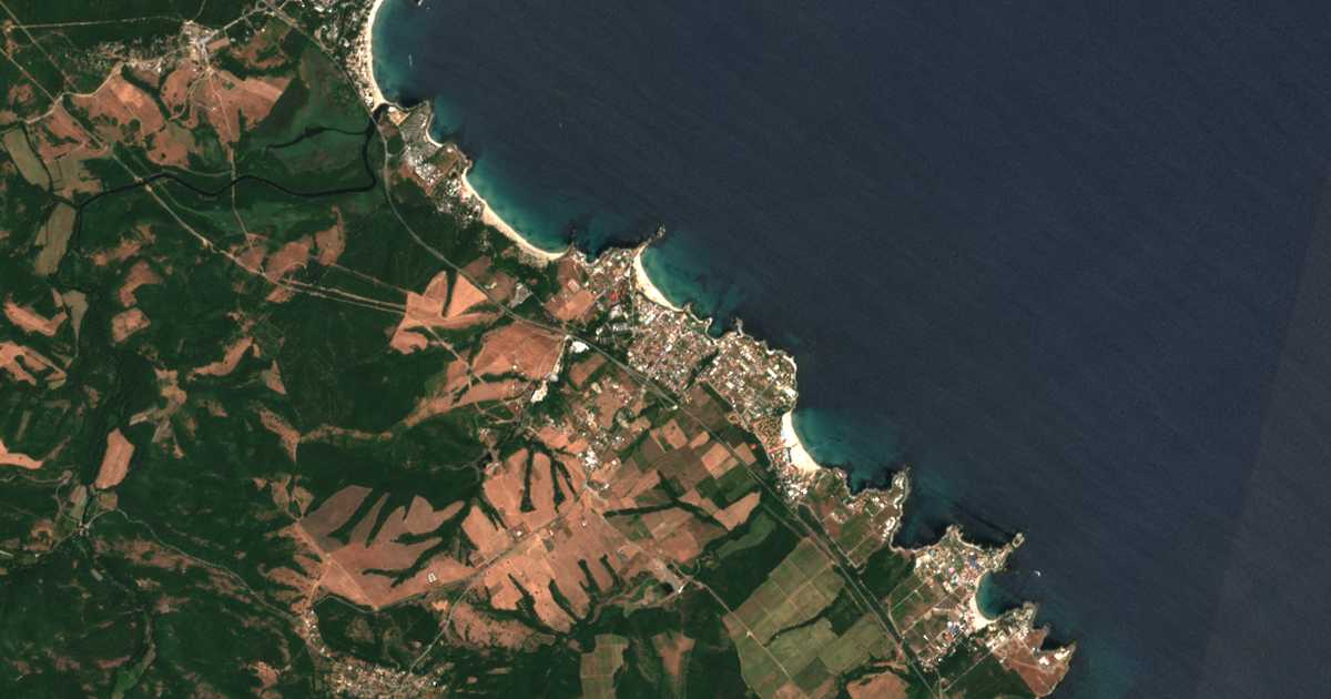 Carte satellite de Lozenets