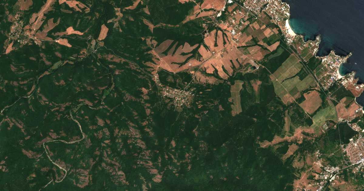 Carte satellite de Velika