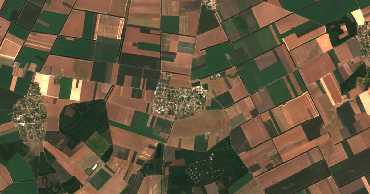 Carte satellite de Senokos