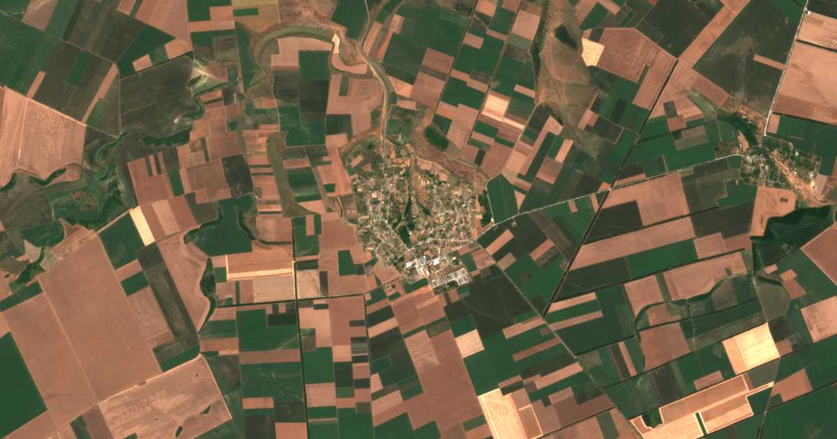 Carte satellite de Benkovski