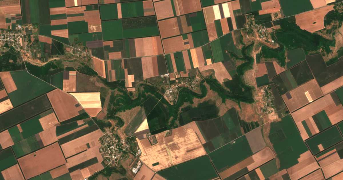 Carte satellite de Kalina