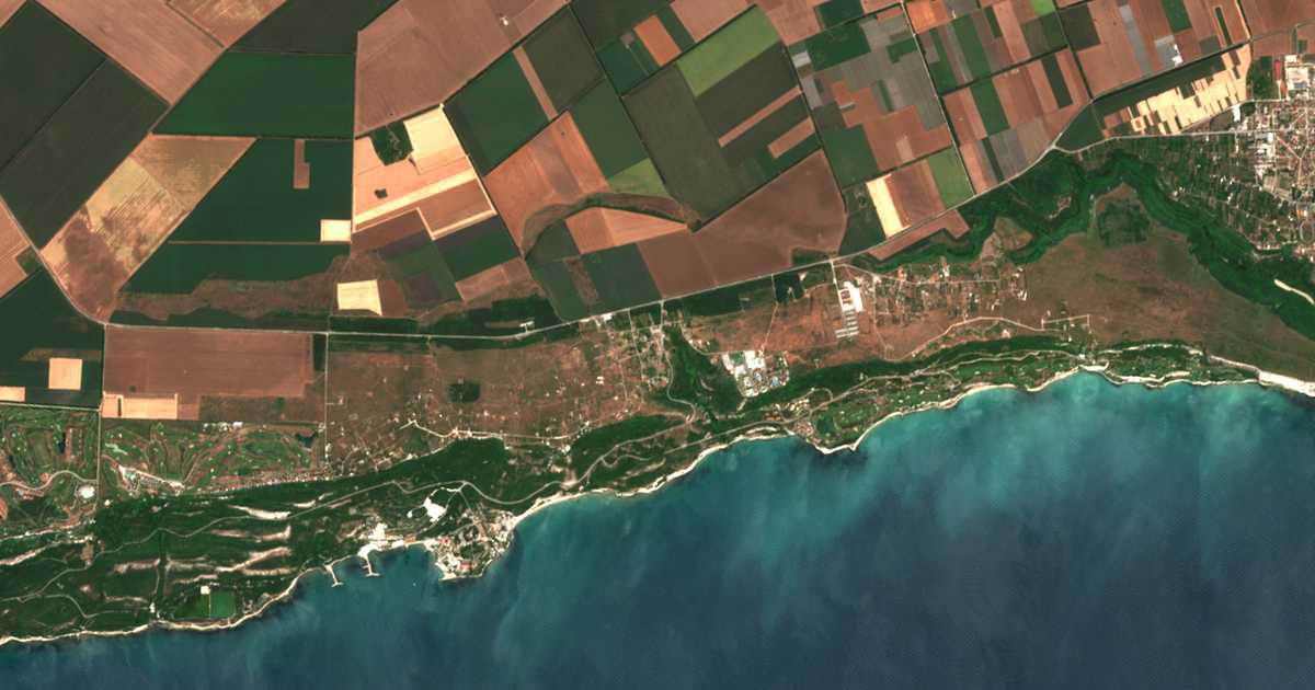 Carte satellite de Topola