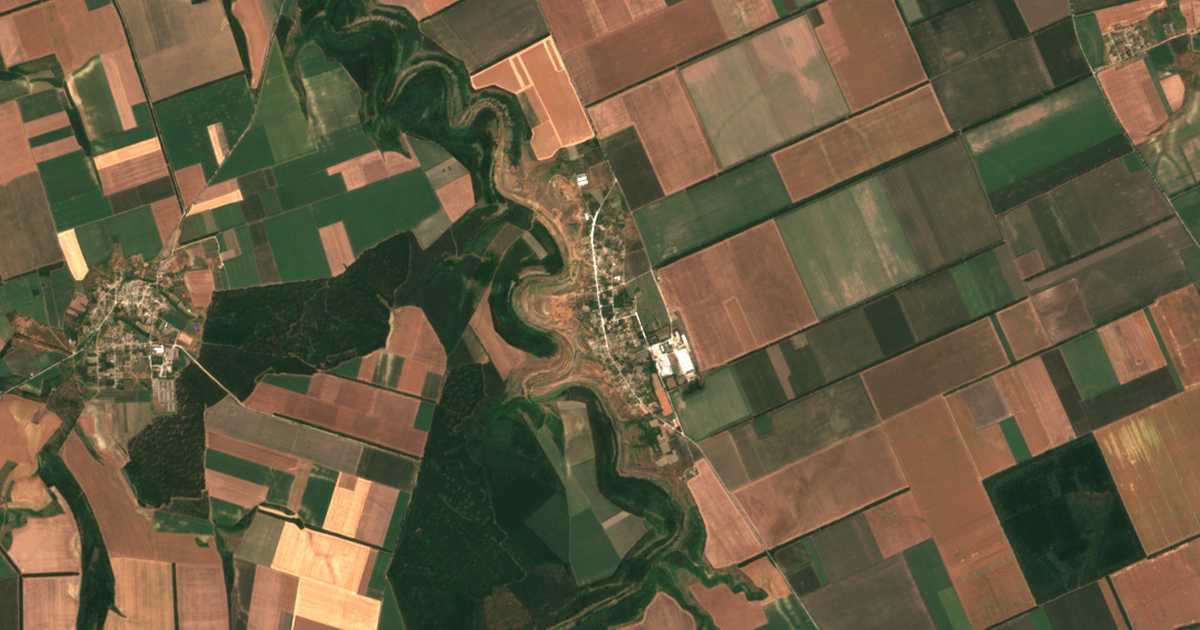 Carte satellite de Lozenec