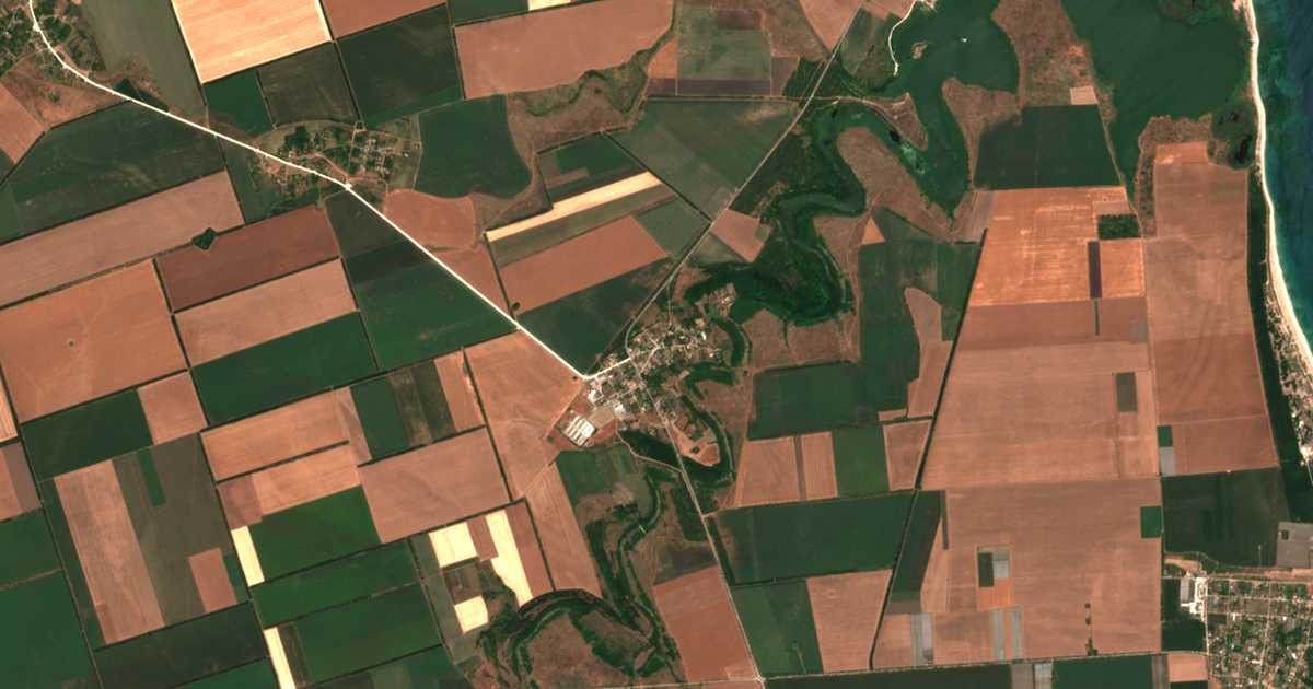 Carte satellite de Vaklino