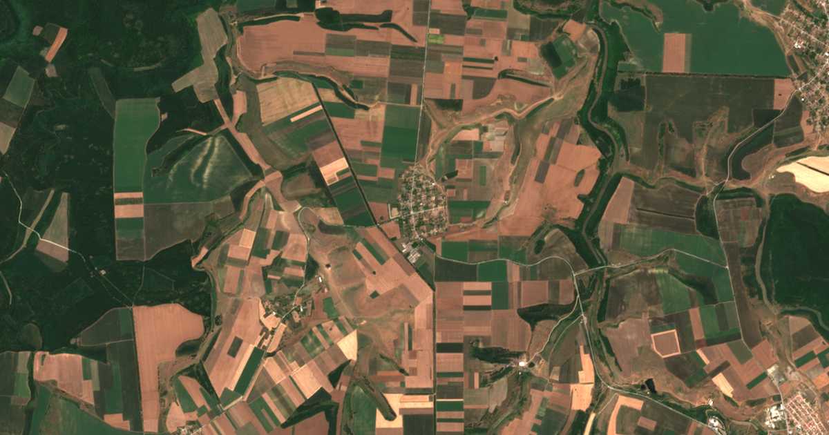 Carte satellite de Chestimensko