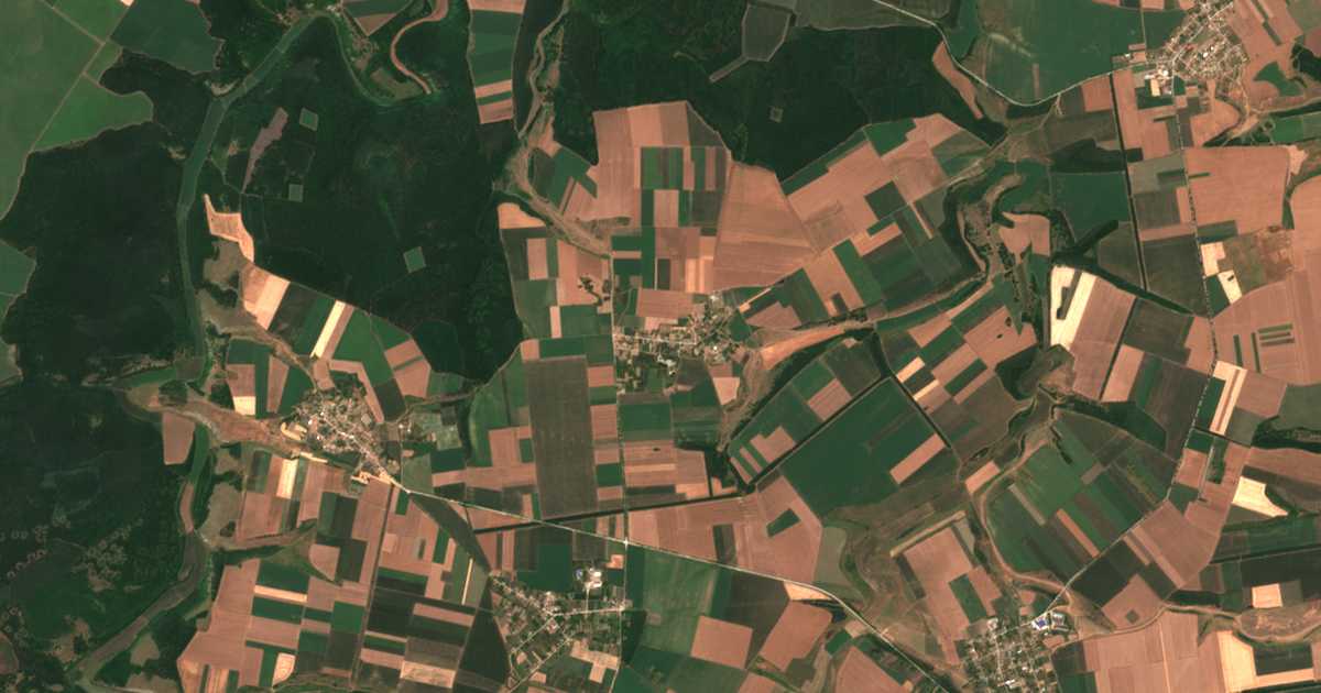 Carte satellite de Glavantsi