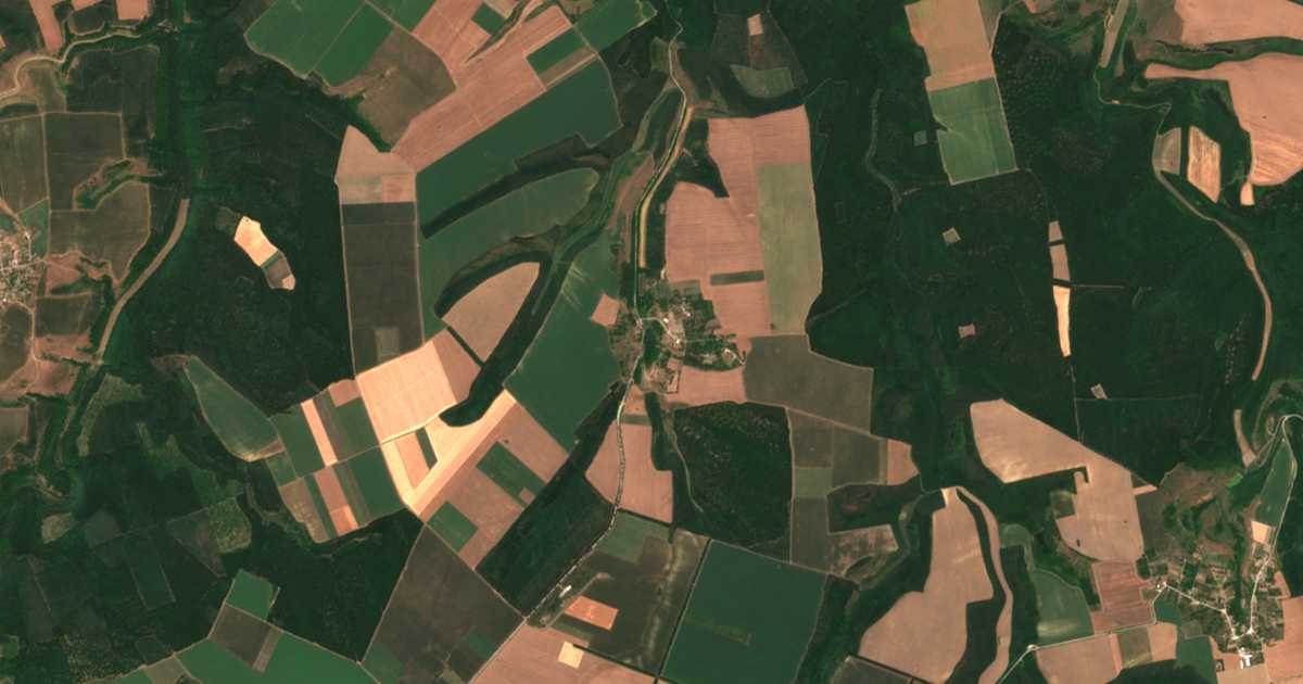 Carte satellite de Guslar