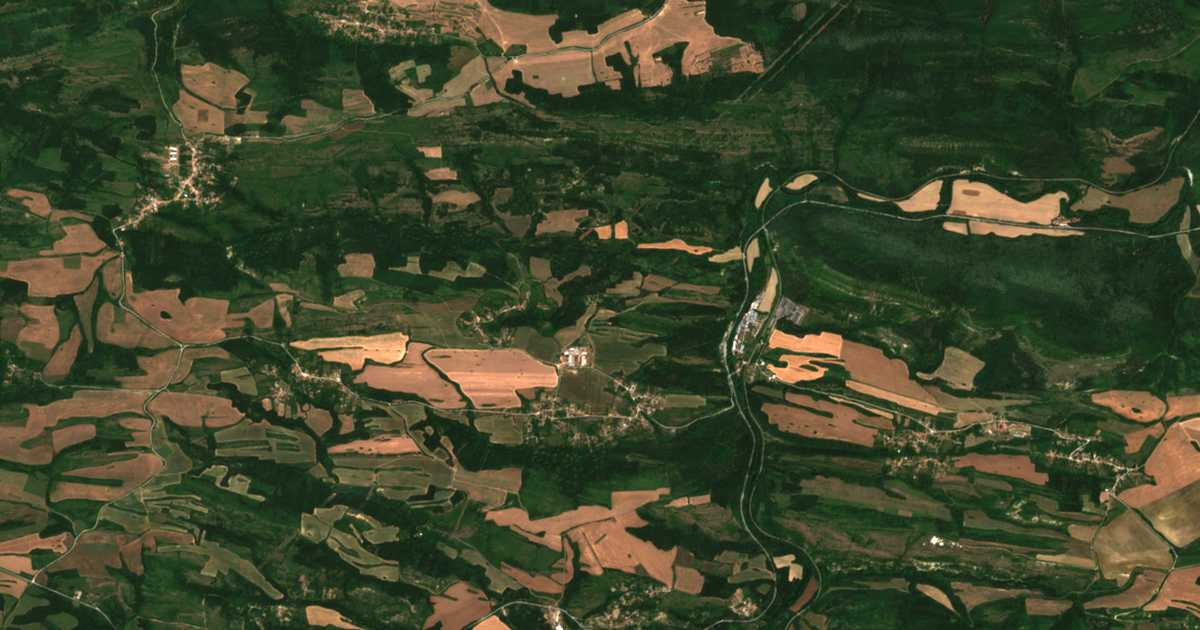 Carte satellite de Dlugnya