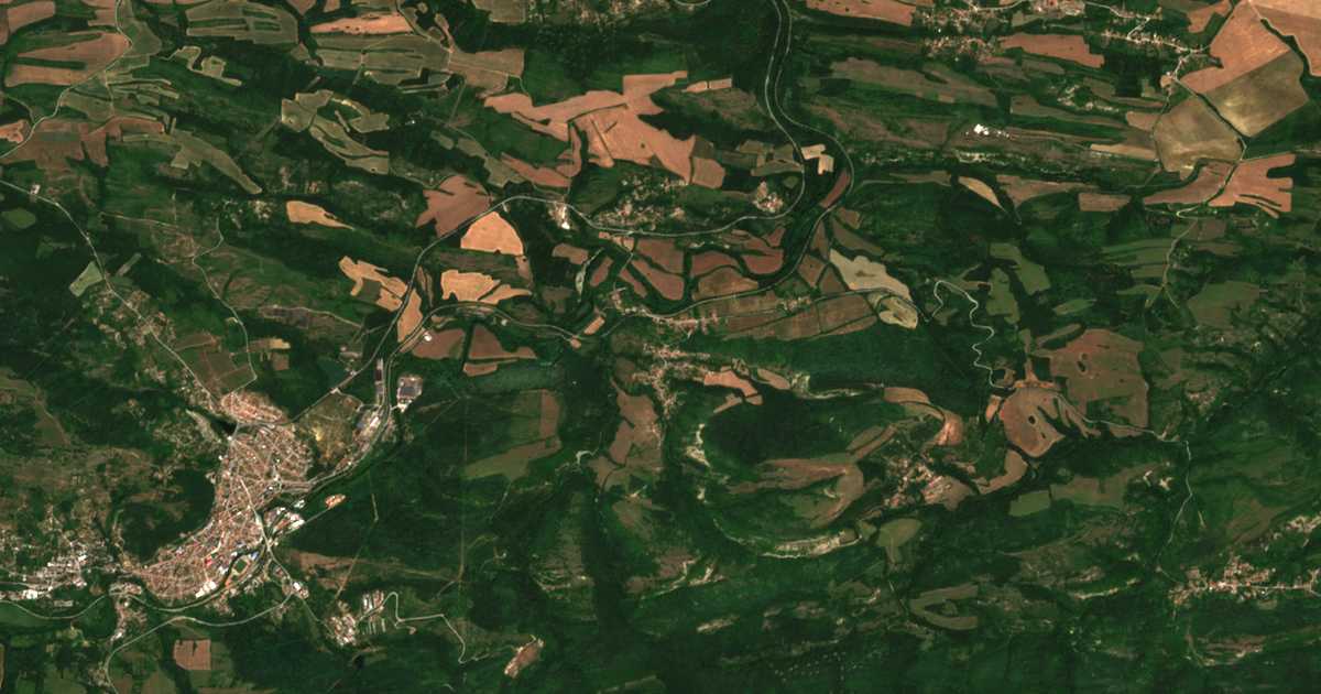 Carte satellite de Ganchovets