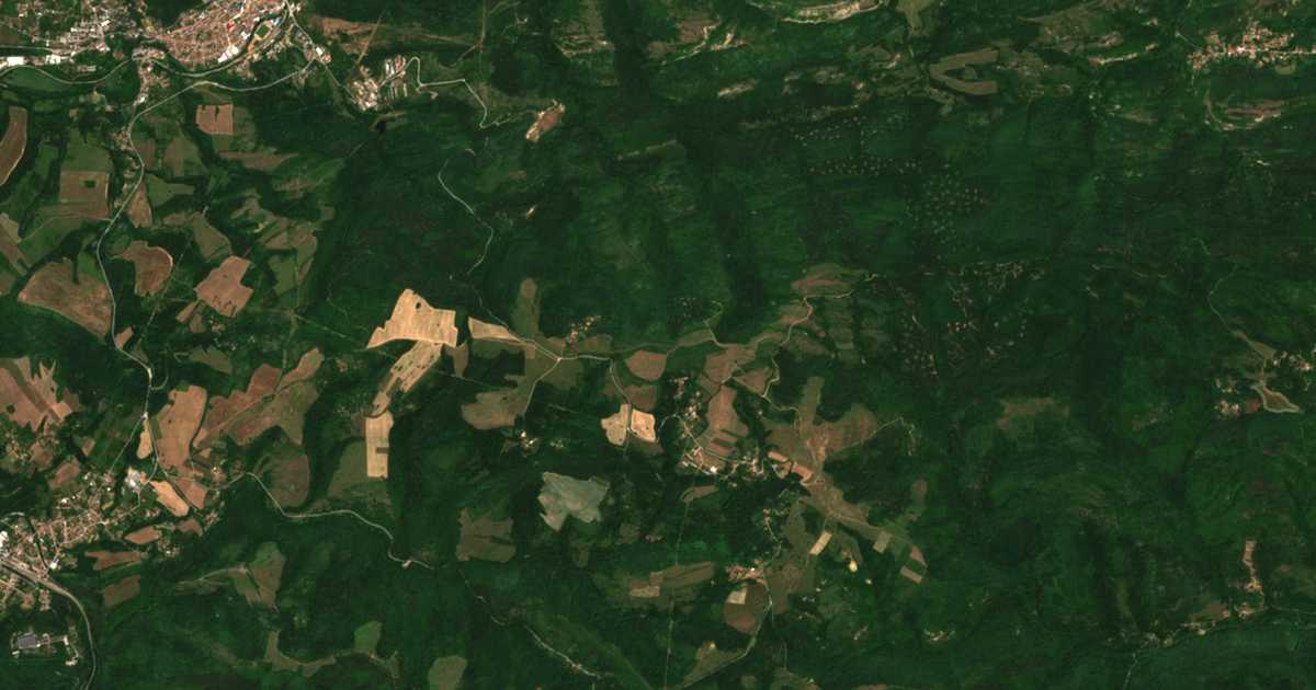 Carte satellite de Glushka