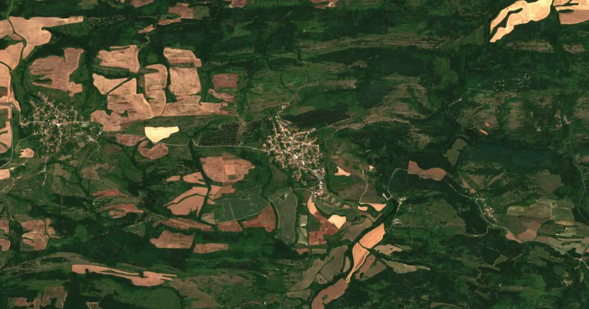 Carte satellite de Gostilitsa