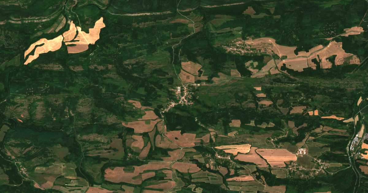 Carte satellite de Kereka