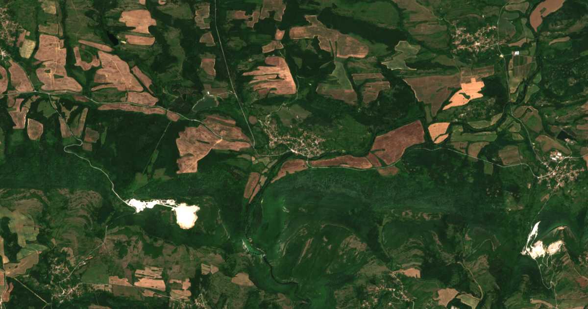 Carte satellite de Yantra