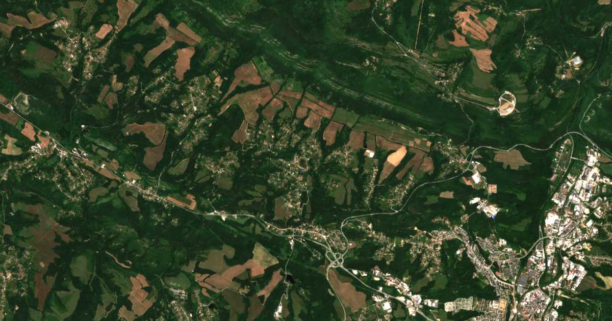 Carte satellite de Gledatsi