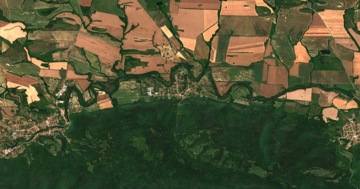 Carte satellite de Berievo