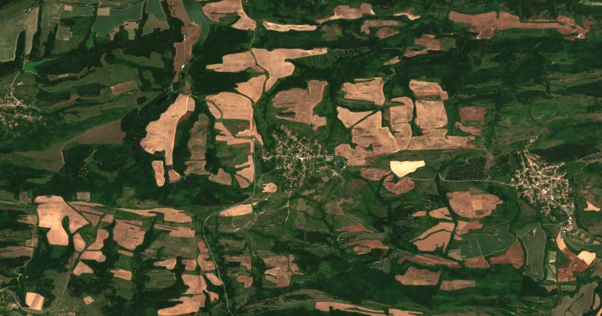 Carte satellite de Burya