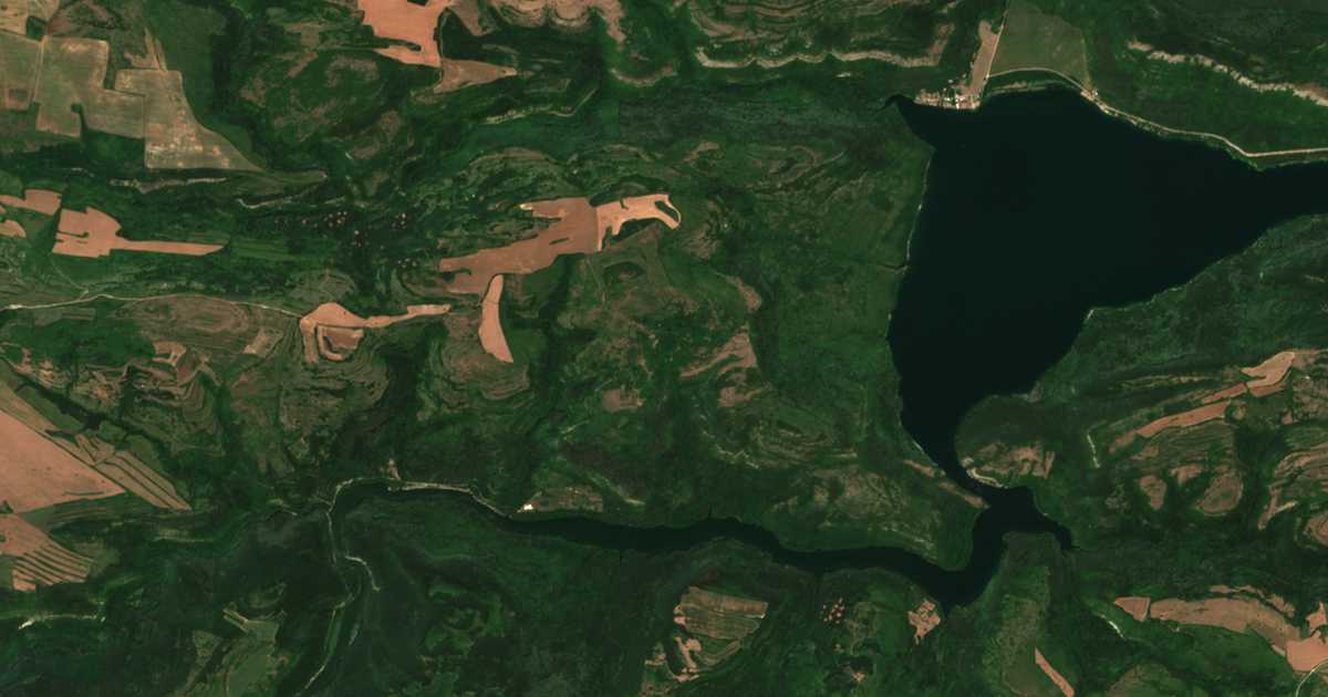 Carte satellite de Debeltsovo