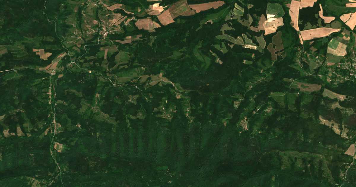 Carte satellite de Dushevski kolibi