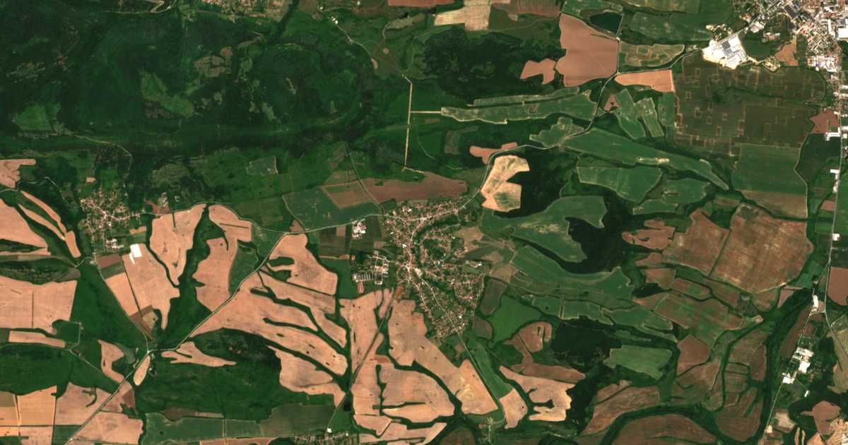 Carte satellite de Sennik
