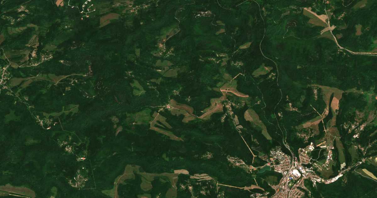 Carte satellite de Krstenjatsite