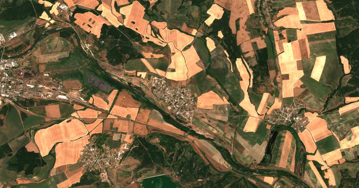Carte satellite de Brod