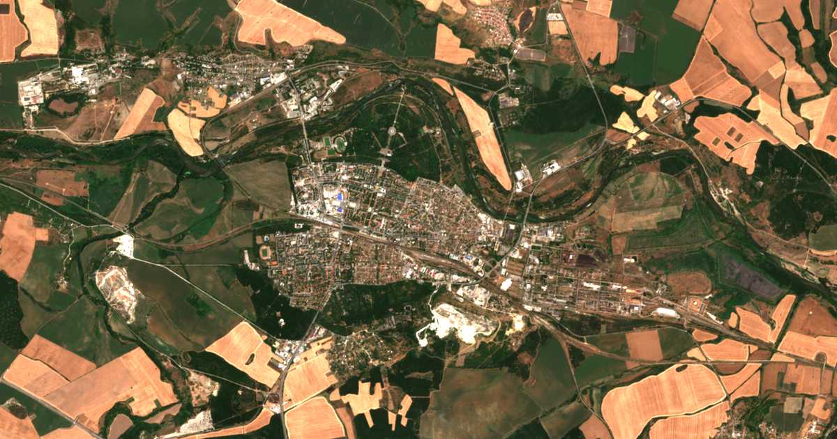 Carte satellite de Dimitrovgrad