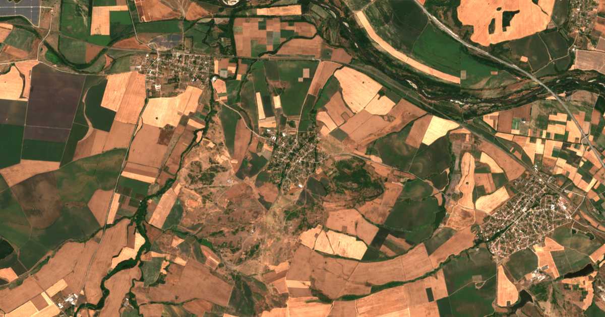 Carte satellite de Stalevo