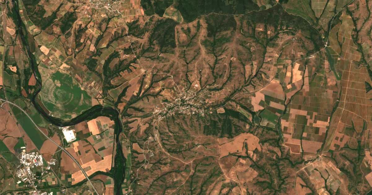 Carte satellite de Bǎlgarin