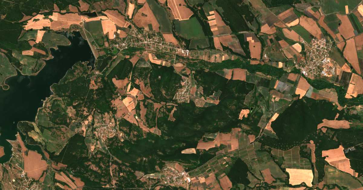 Carte satellite de Teketo
