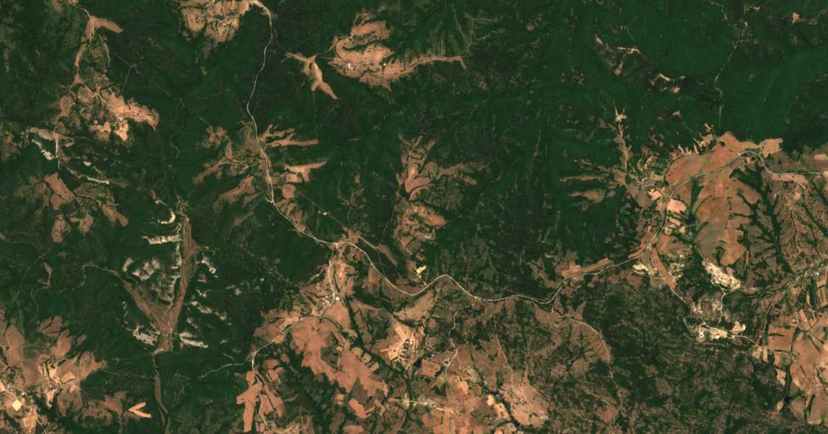 Carte satellite de Brusino