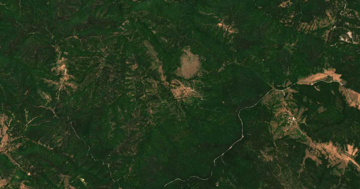 Carte satellite de Bubino