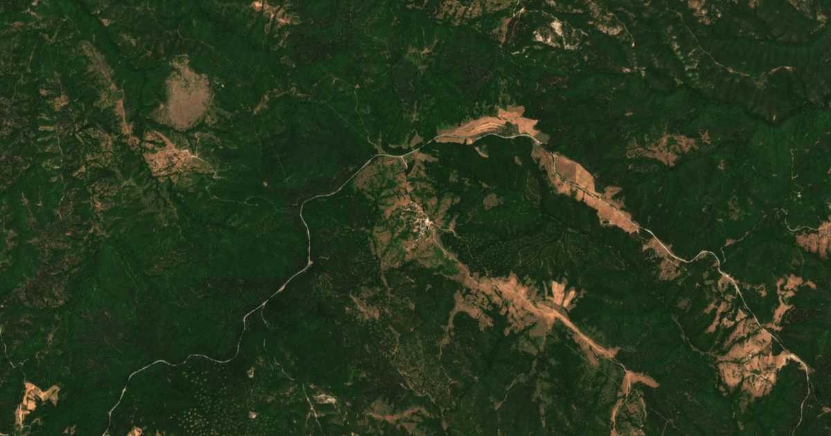 Carte satellite de Popsko