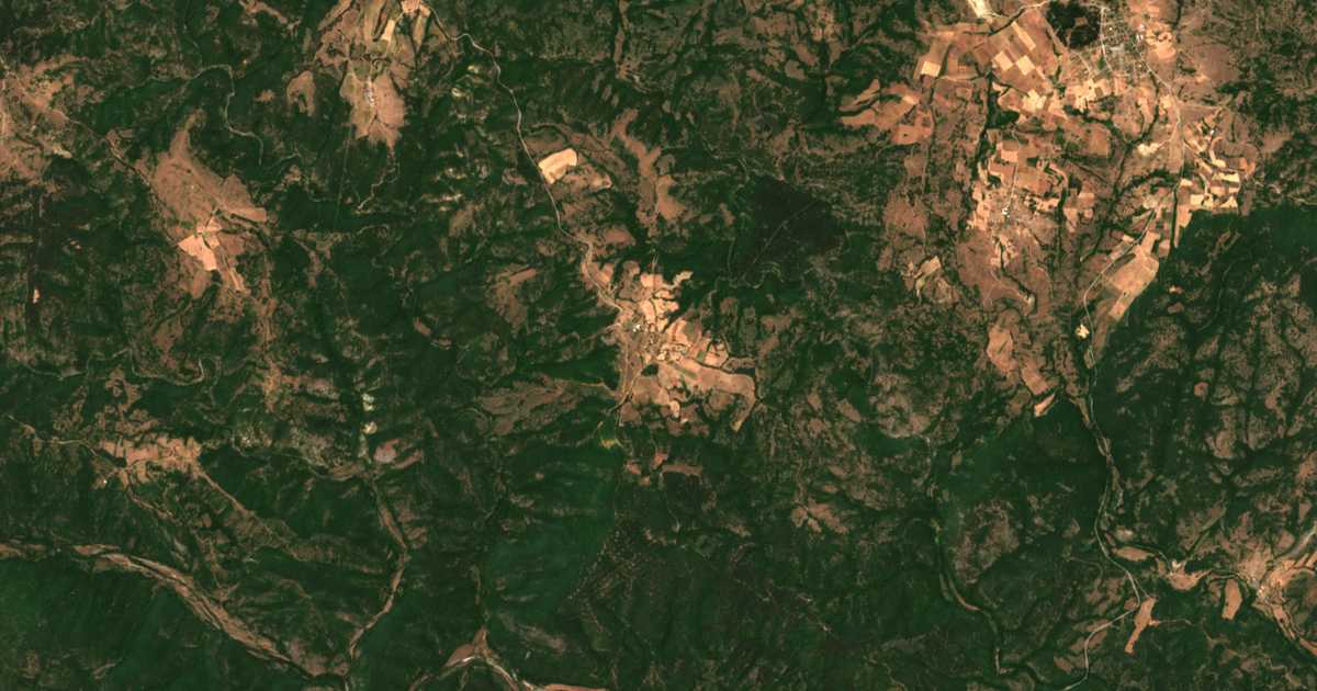 Carte satellite de Rozino