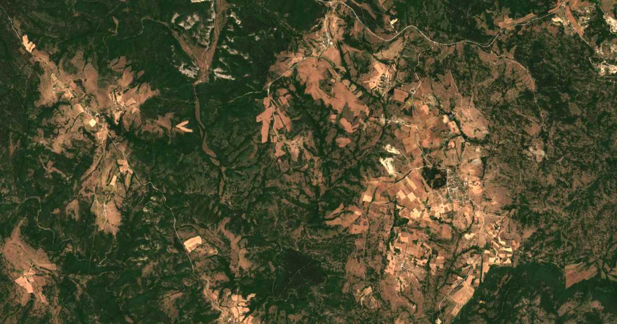 Carte satellite de Sokolentsi