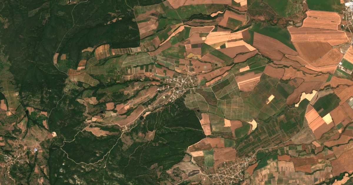 Carte satellite de Belica
