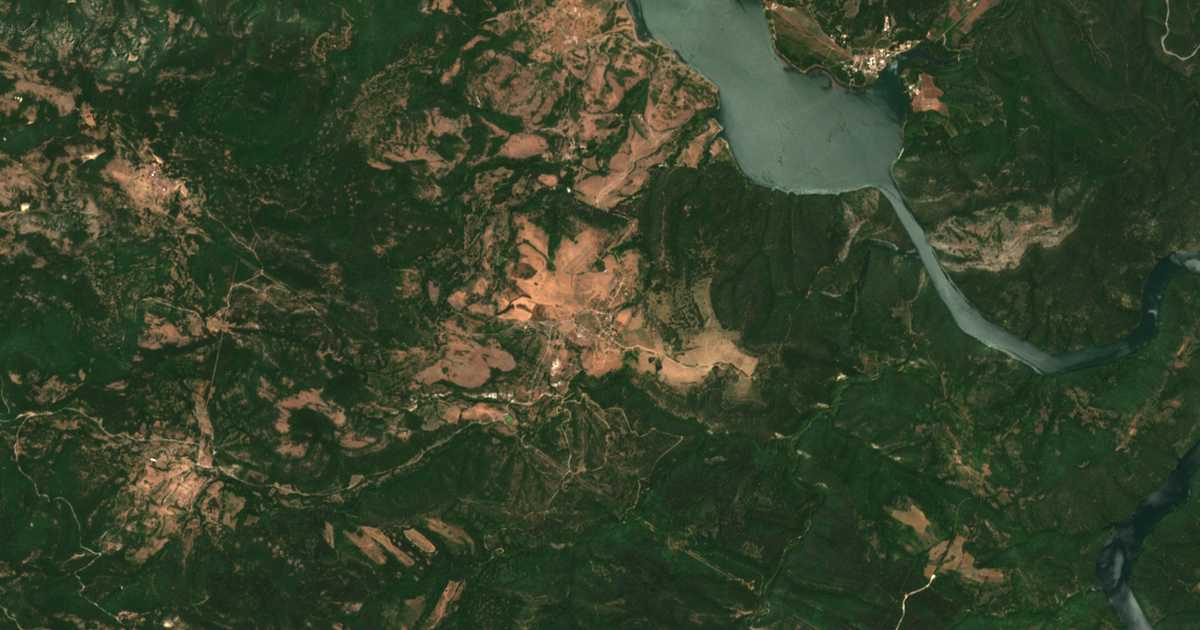 Carte satellite de Senoklas