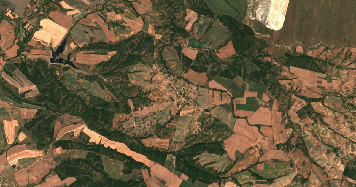 Carte satellite de Tyanevo
