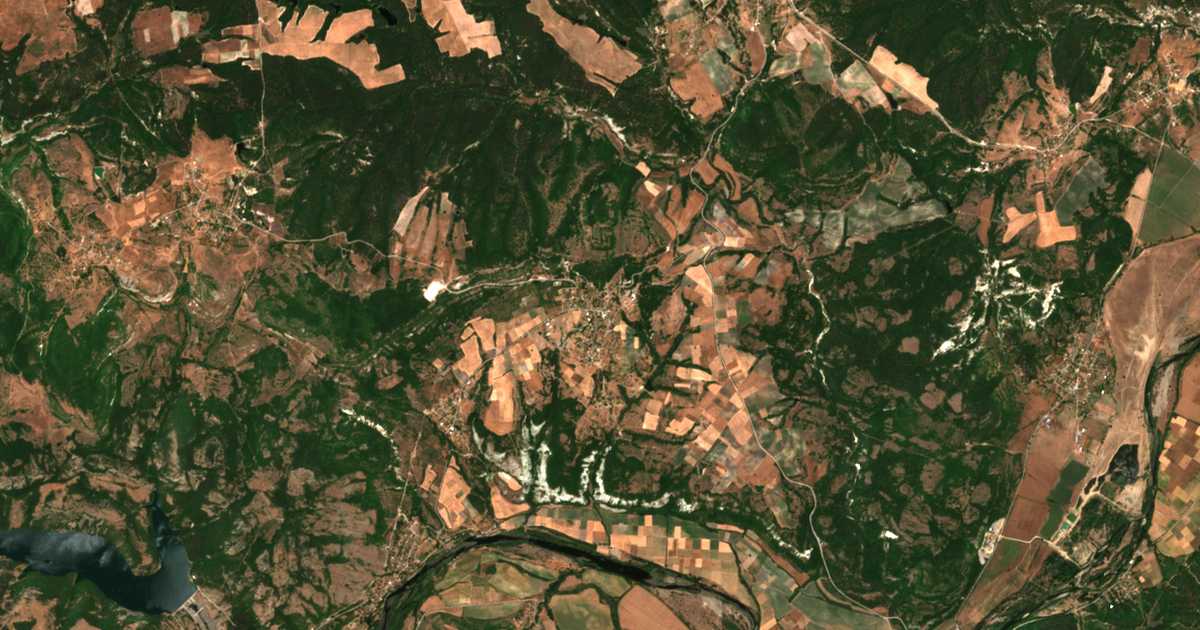 Carte satellite de Pchelari