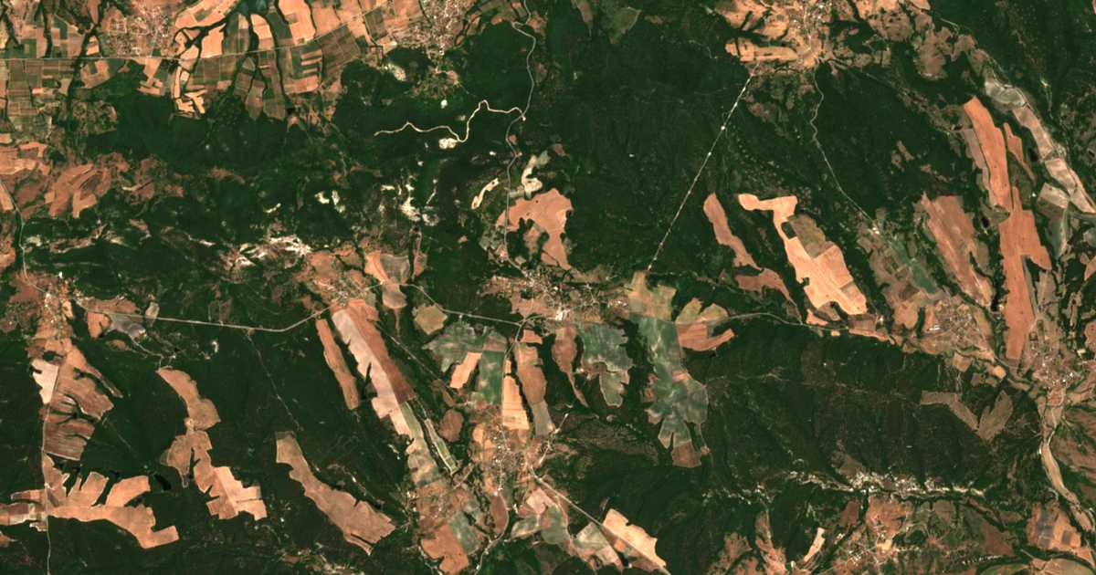 Carte satellite de Silen