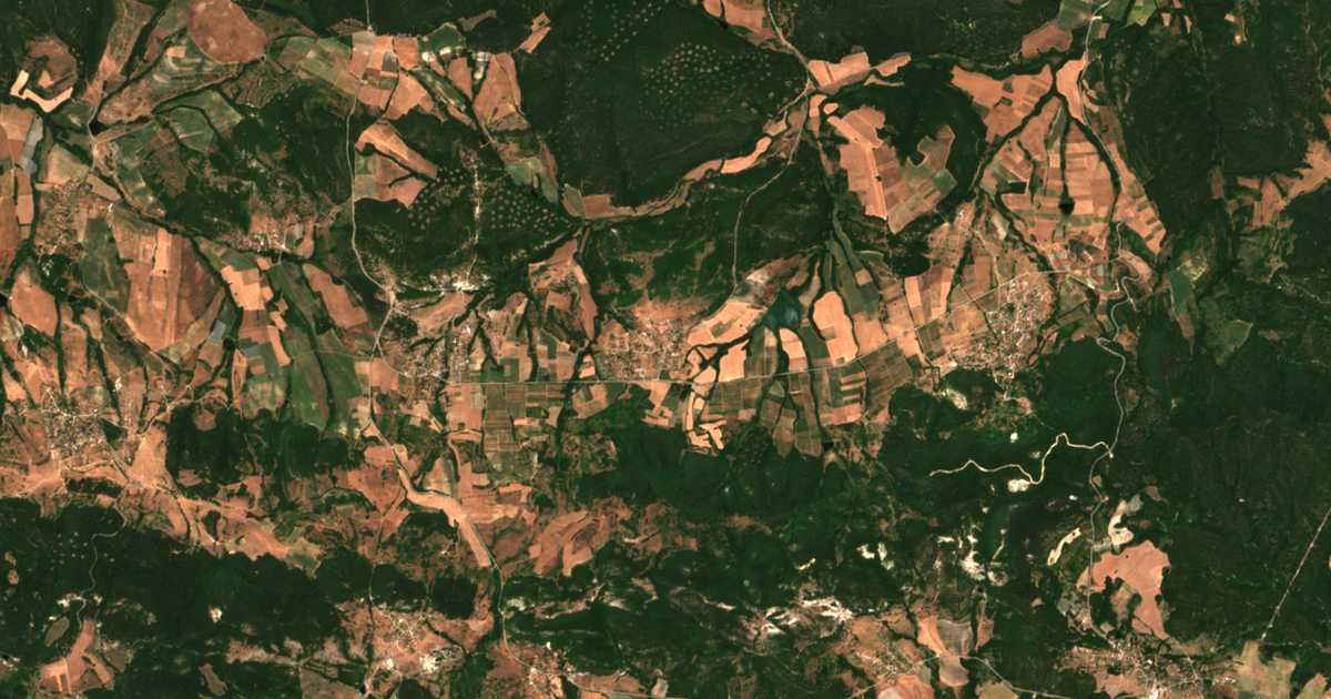 Carte satellite de Zimovina