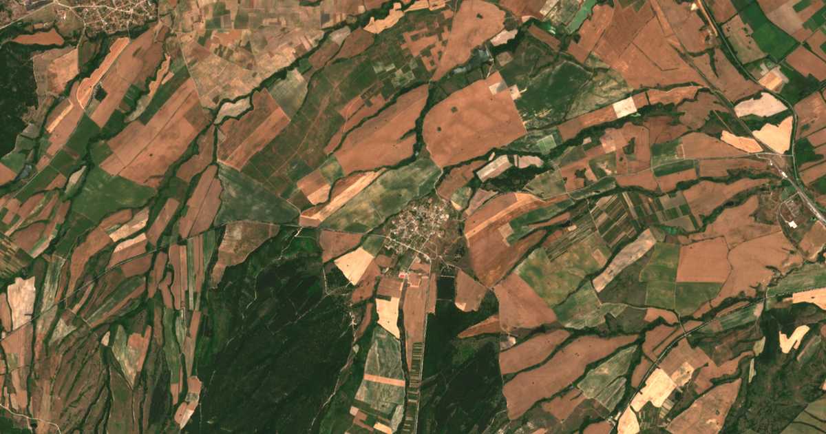 Carte satellite de Siva reka
