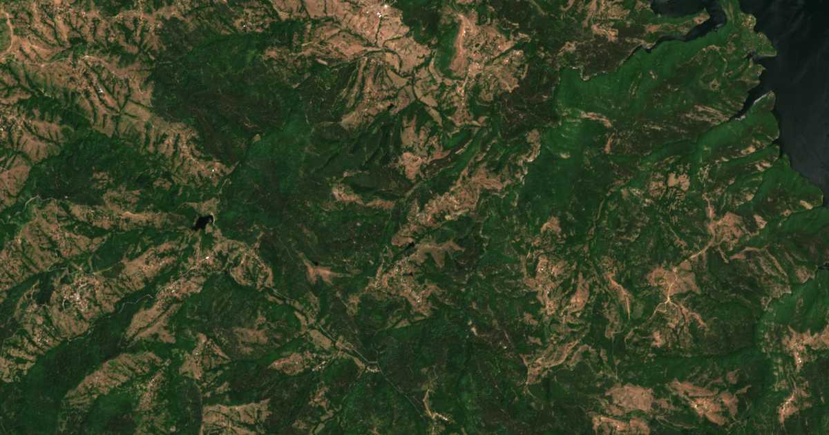 Carte satellite de Brezen