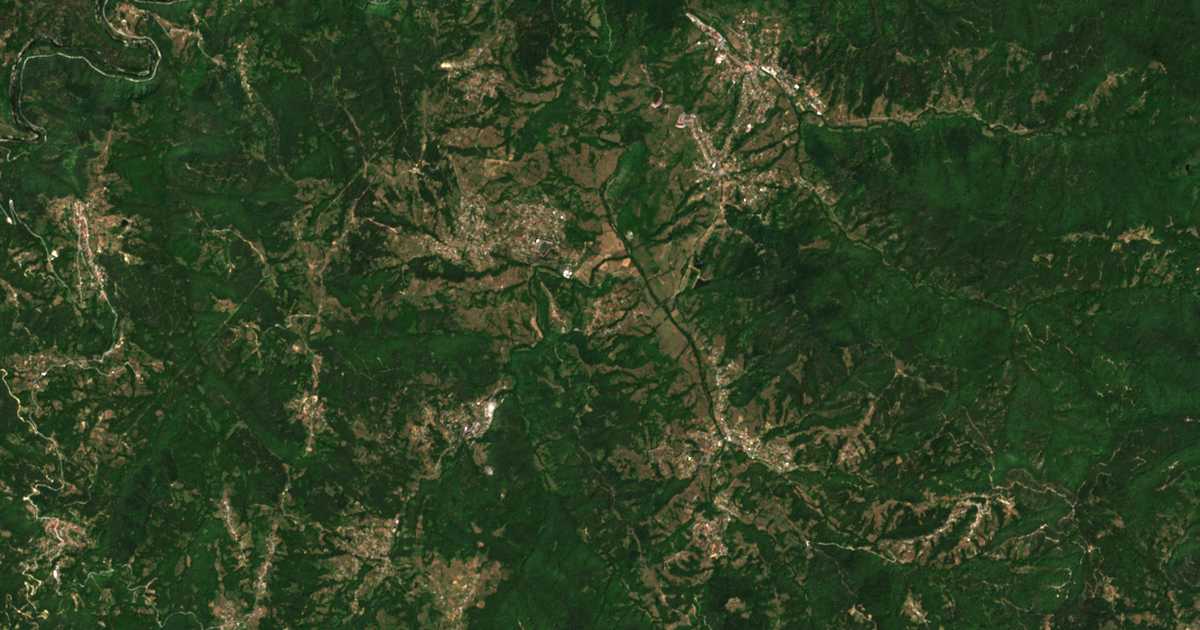 Carte satellite de Glavnik