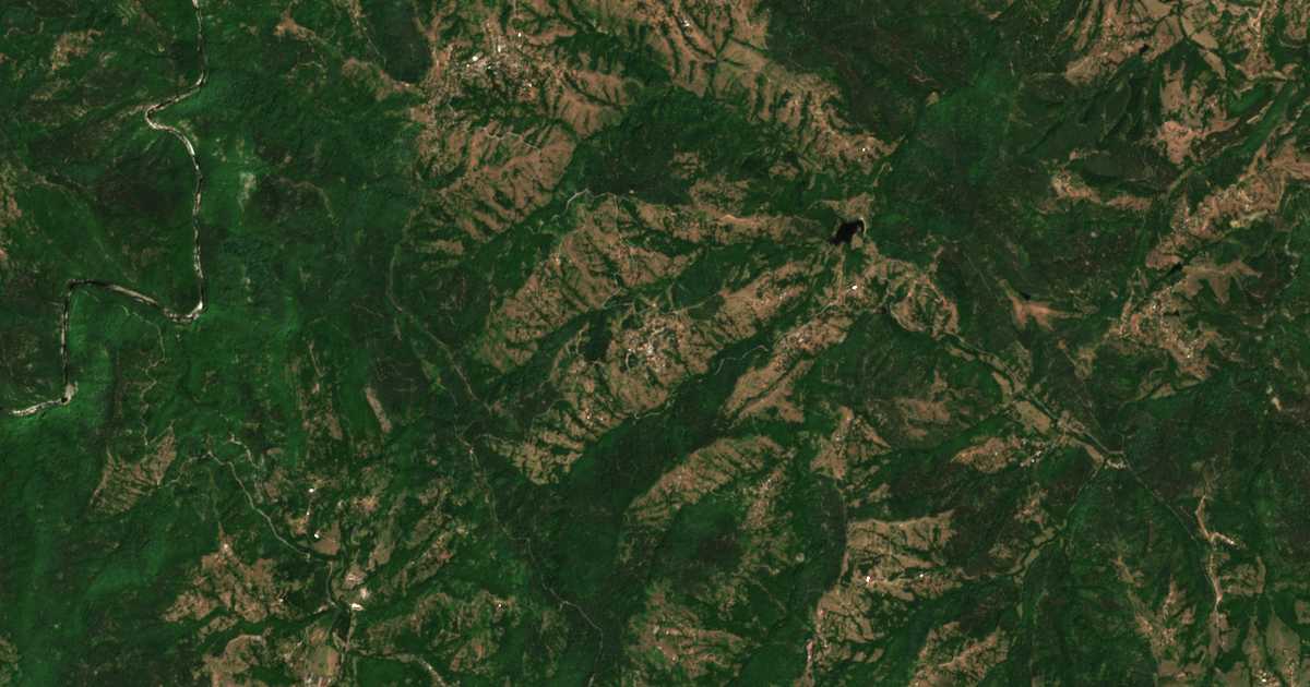 Carte satellite de Mlechino