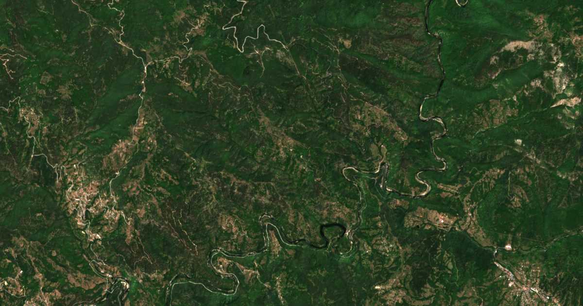 Carte satellite de Musevo