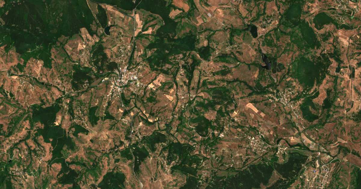Carte satellite de Draganovo