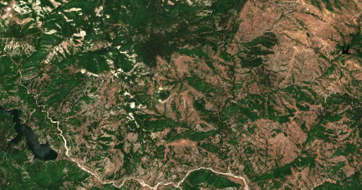 Carte satellite de Nebeska
