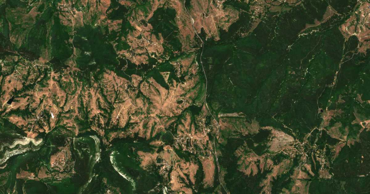 Carte satellite de Vazel